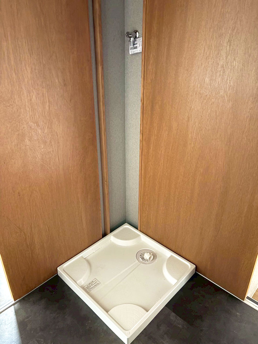 施工後洗濯機置き場